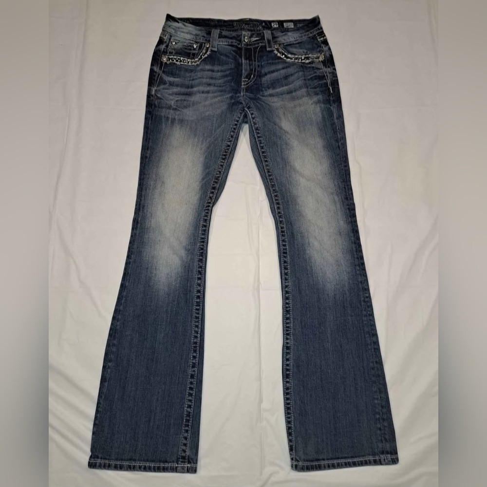 Miss Me Jeans Size 29 X 35 Easy Boot - Like New!! - Picture 2 of 9